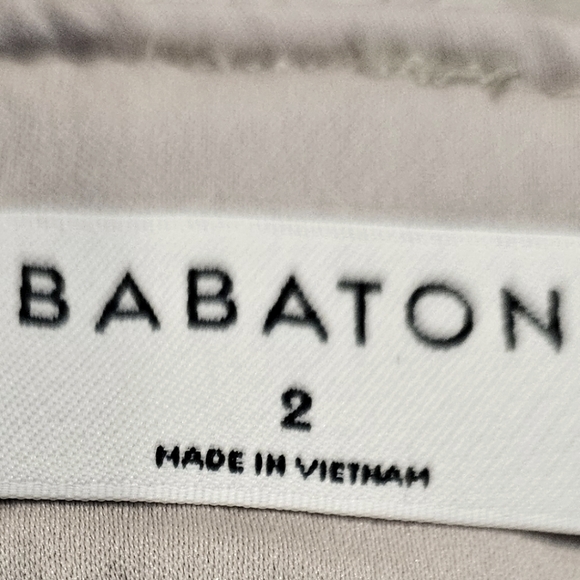 Aritzia Babaton Vegan Leather Beige Cream Pants - Picture 5 of 15